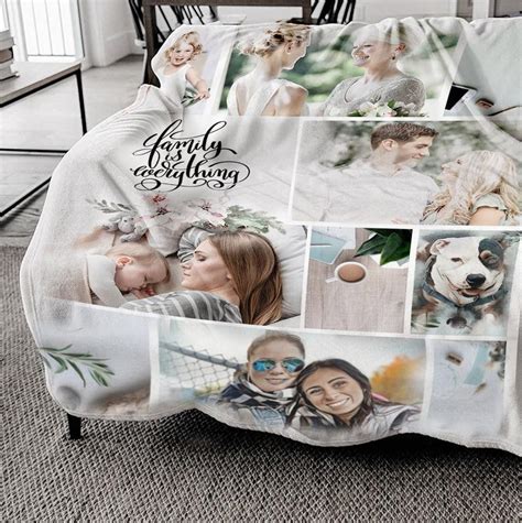 Personalized Blanket For Adults Home Decor Personalized Photo Blanket Collage Pictures Custom