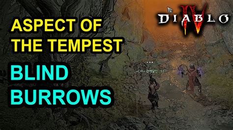 Aspect Of The Tempest Blind Burrows Location Diablo 4 Youtube