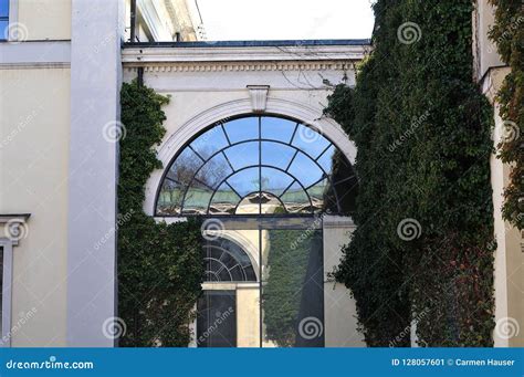Arched Window In Facade Of Neoclassical Building Stock Image Image Of