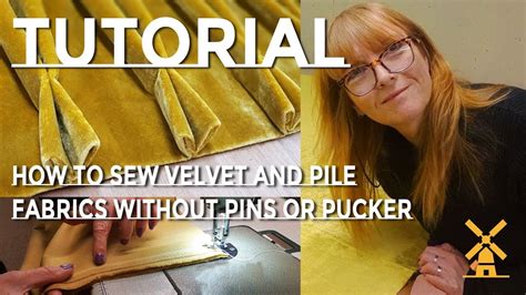 How To Sew Velvet And Pile Fabrics Without Pins Or Pucker Sewing