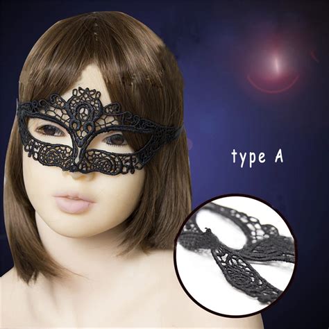 Ab Type Black Sexy Lady Lace Mask Blindfold Sexy Eye Mask Patch Bondage