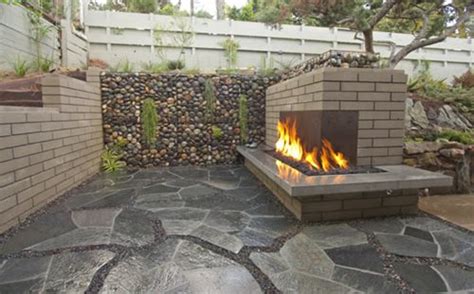 Unique Outdoor Fireplace Designs Landscaping Network