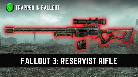 How To Get Reservist Rifle Its Location In Fallout 3 Youtube