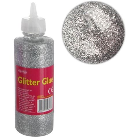 Silver Glitter Glue 120ml Glitter Glue Silver Glitter