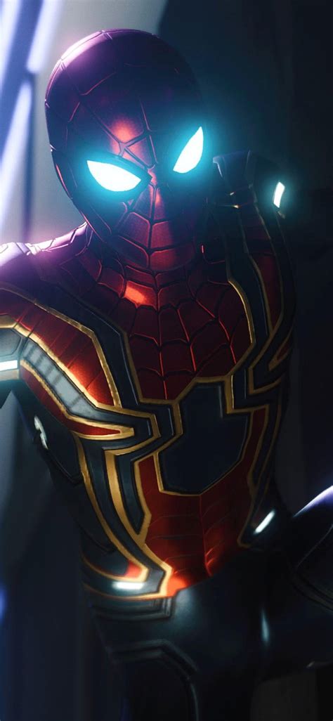 1125x2436 Spiderman Ps4 Iron Spider Suit Iphone Xsiphone 10 Iron