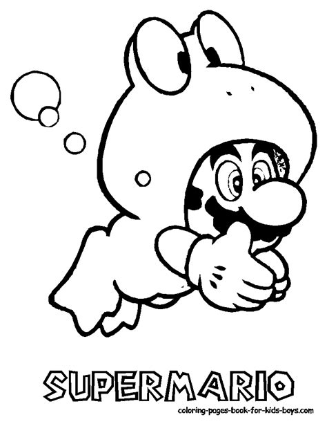 Free printable mario coloring pages for kids. cool Free coloring pages of super mario bros nes ...