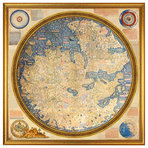 Fra Mauro Map Of The World Ca 1450 Mappa Mundi