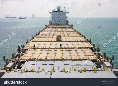 Empty Deck Container Ship Stock Photo Edit Now 114979819