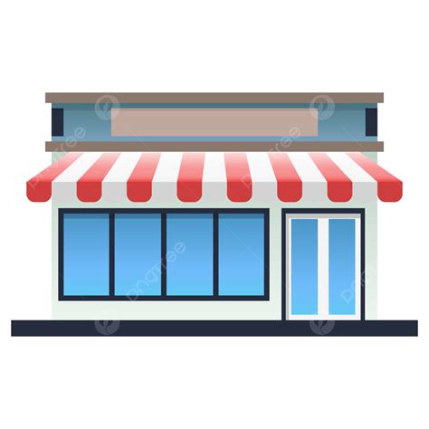 desain toko sederhana sederhana toko bisnis png dan vektor dengan background transparan untuk