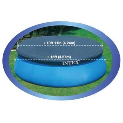 Intex 15 Foot Easy Set Swimming Pool Debris Cover And Floating Chlorine