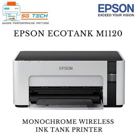 Epson Ecotank Monochrome M1120 Wi Fi Ink Tank Printer 1120 Shopee Singapore