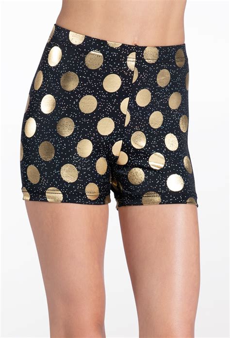 Metallic Polka Dot Shorts Balera Dancewear Product No Longer