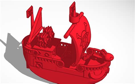 3d Design One Piece Pirate Ship Tinkercad