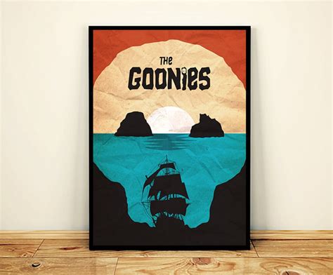 The Goonies Minimalist Movie Poster Movie Art Office Decor Etsy