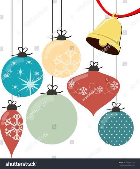 Hanging Christmas Ball Ornament Clipart