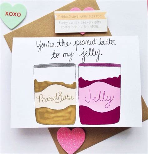 Youre The Peanut Butter To My Jelly By Debbiedrawsfunny On Etsy