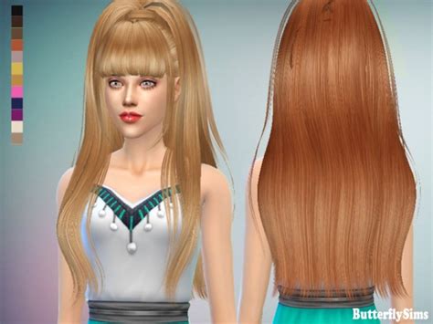 Butterflysims Hairstyle 029 No Hat Sims 4 Hairs