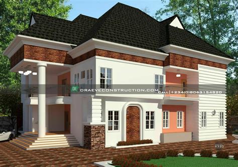 Bedroom Duplex Floorplans Preview Nigerian House Plans