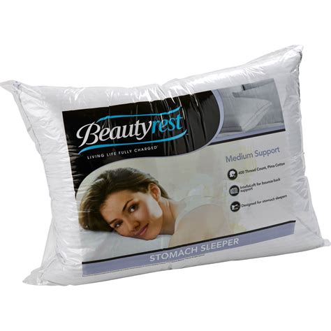 Beautyrest Medium Density Stomach Sleeper Pillow Bed Pillows
