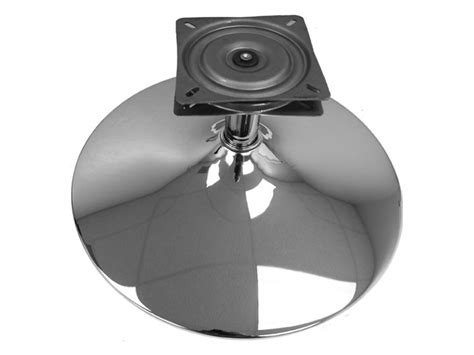 The average rating for this product is 4 out of 5 stars. Round Base Polished Chrome and Swivel