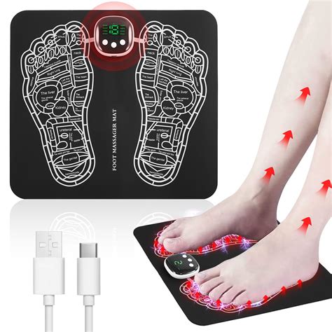 Phixnozar Ems Foot Massager Matfoot Stimulator Massager Padfoldable Feet And Calves Massage