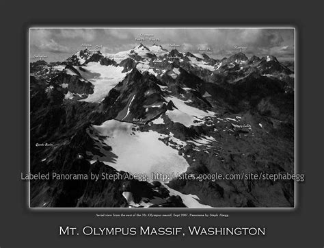 Labeled Photo Of Mt Olympus Massif Photos Diagrams And Topos Summitpost