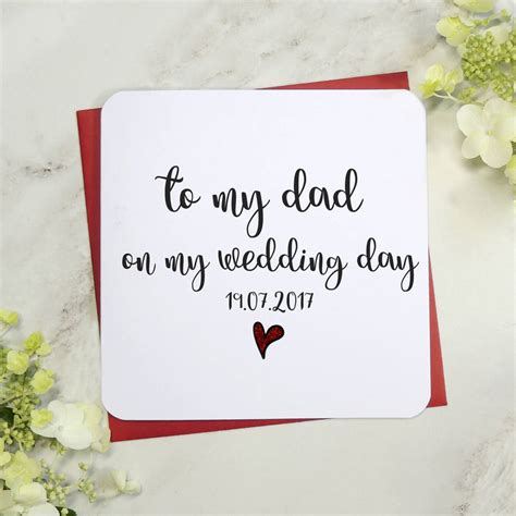 To My Mumdad On My Wedding Day Card By Parsy Card Co