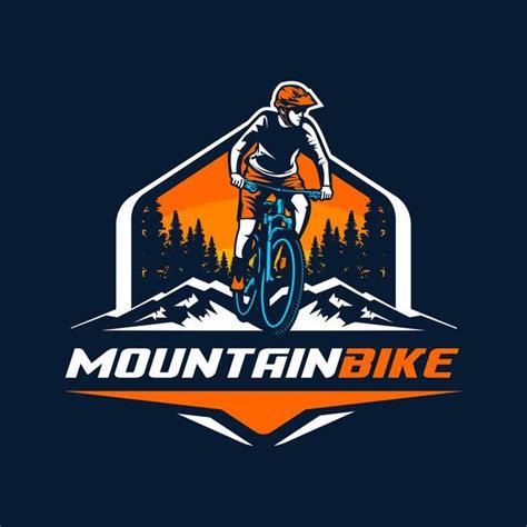 Logotipo De Mountain Bike Vetor Premium Bike Poster Bike Logos