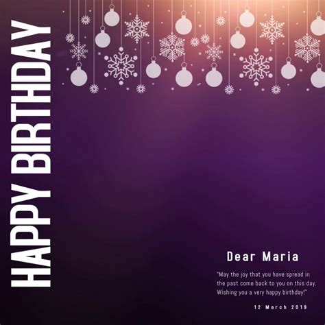Birthday Card Template Postermywall