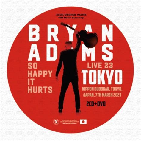 Bryan Adams 2cdr Dvdr 「so Happy It Hurts Tour Tokyo 2023」 Hard Rock Heavy Metal Cd Dvd専門