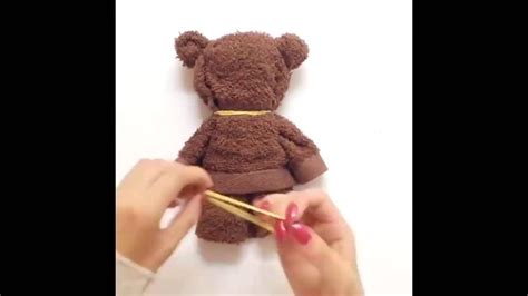 Cách làm gấu bông Teddy bằng chiếc khăn bông Trang Web chia sẻ những