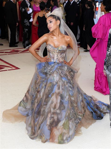 Ariana Grande wears 16th Century inspired gown to the 2018 Met Gala