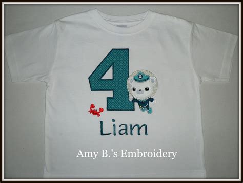 Personalized Octonaut Birthday Shirt By Amybsembroidery On Etsy 1800