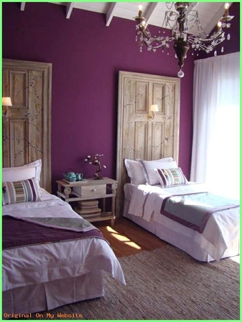 schlafzimmer wandfarbe ideen lila gaestezimmerienrichtung