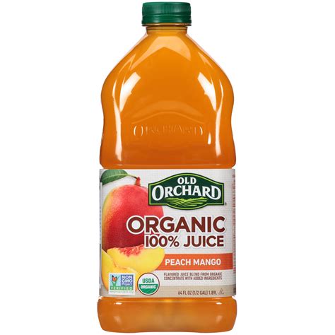 Old Orchard Organic 100 Juice Peach Mango 64 Fl Oz