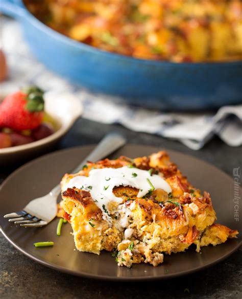 Loaded Overnight Breakfast Casserole The Chunky Chef