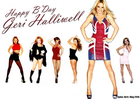 86 Happy Birthday Geri Halliwell Ginger Spice Banner By The