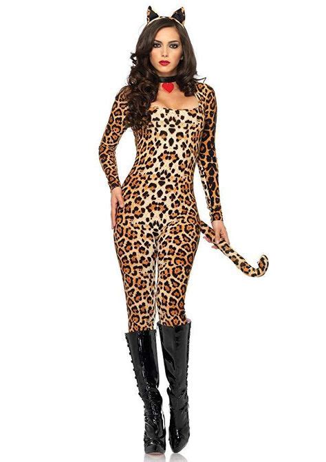 leopard 3 piece cat suit xs in 2019 products leopard costume catsuit costume sexy