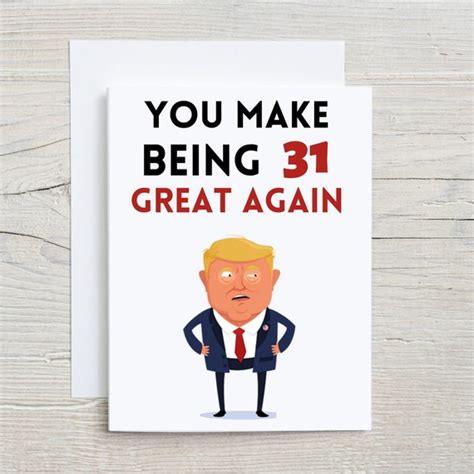 Best 31st Birthday Card 31st Birthday Greeting Card Funny Etsy