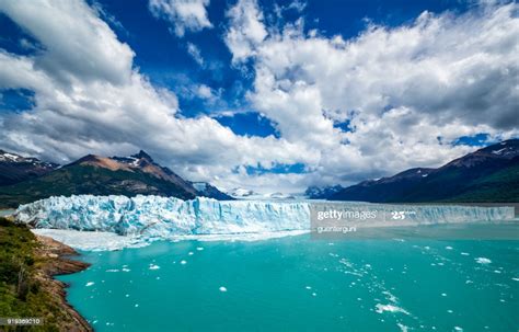 Famous Perito Moreno Glacier In Patagonia Argentina High
