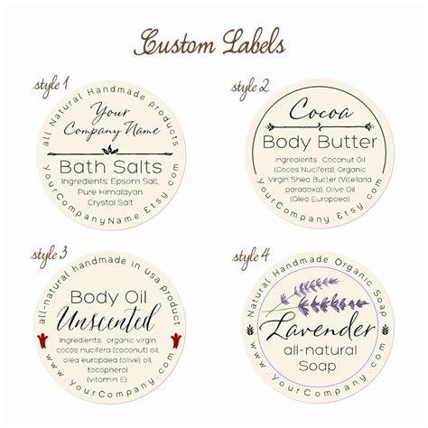 Handmade Soap Label Template ~ 10 Soap Label Templates Free Psd Eps