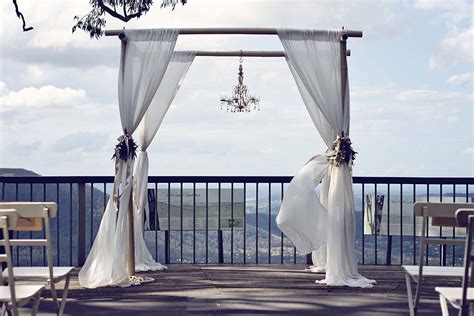 4 Post Wedding Arbour With White Draping Adorn Event Hire Wedding