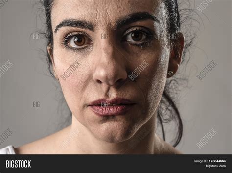 Beautiful Face Sad Image And Photo Free Trial Bigstock