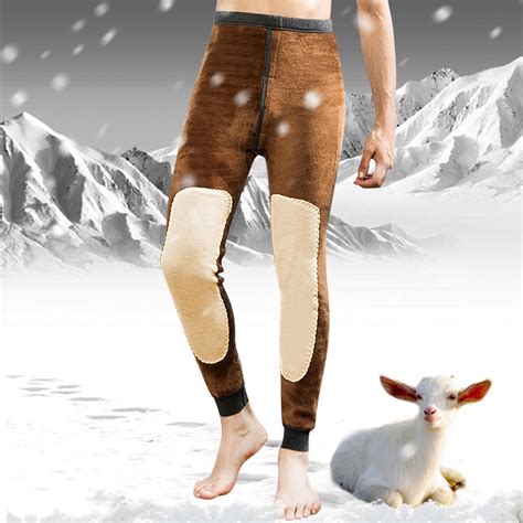 Feilibin Winter Warm Mens Warm Leggings Tight Mens Long Johns Plus