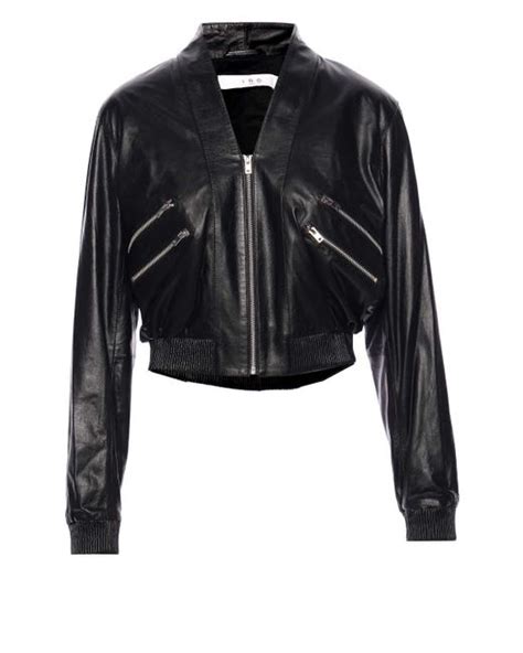 Iro Brita Leather Jacket In Black Lyst Uk