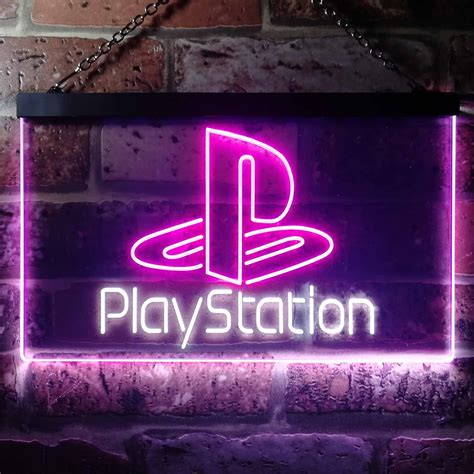Playstation Game Room Kid Dual Color Led Neon Sign