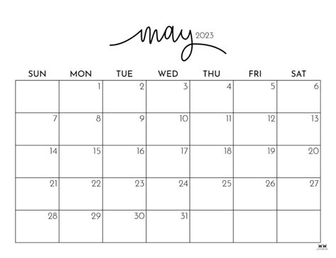 Printable Calendar For May Good Calendar Idea