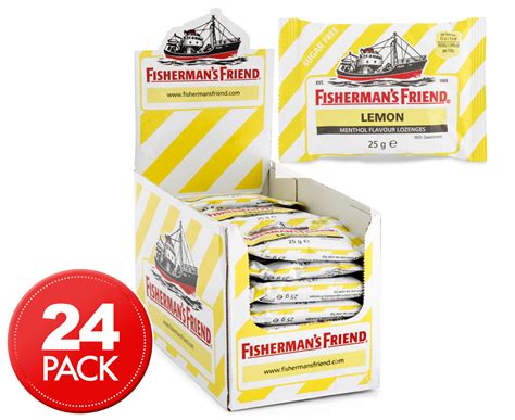 24 X Fishermans Friend Sugar Free Lozenges Lemon 25g Au
