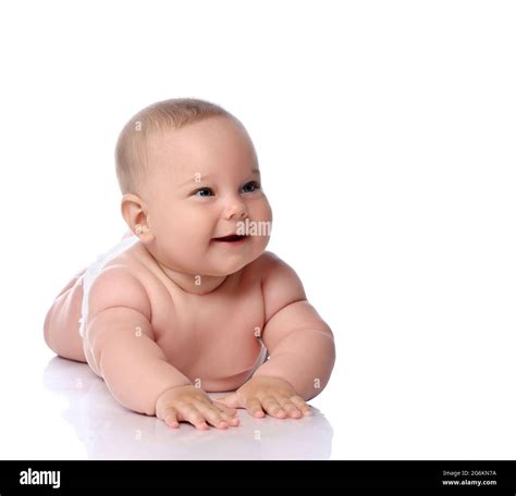 Baby Girl On Tummy Hi Res Stock Photography And Images Alamy