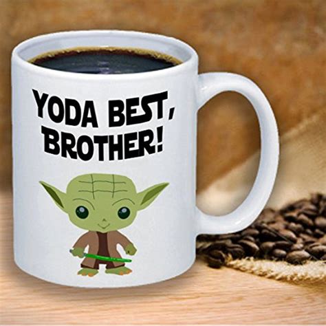 Cool star wars gifts for dad. Yoda mug, Fathers day gift, Star Wars Mug, Mug for Brother ...